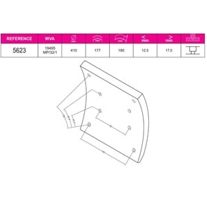 KAMPANA BALATA ARKA MERCEDES ACTROS MP2 1984-
