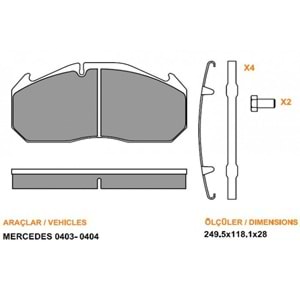 MERCEDES 0403 MERCEDES 0404 WVA 29030