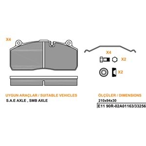 S.A.E AXLES MB AXLE WVA 29195