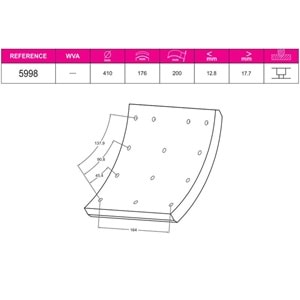 KAMPANA BALATA F/R FORD CARGO 3230-3340-3430