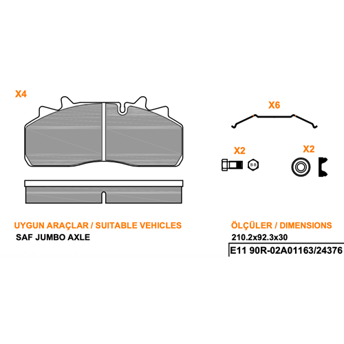 SAF JUMBO AXLE WVA 29159