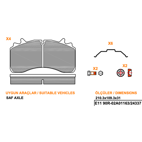 SAF AXLE WVA 29162