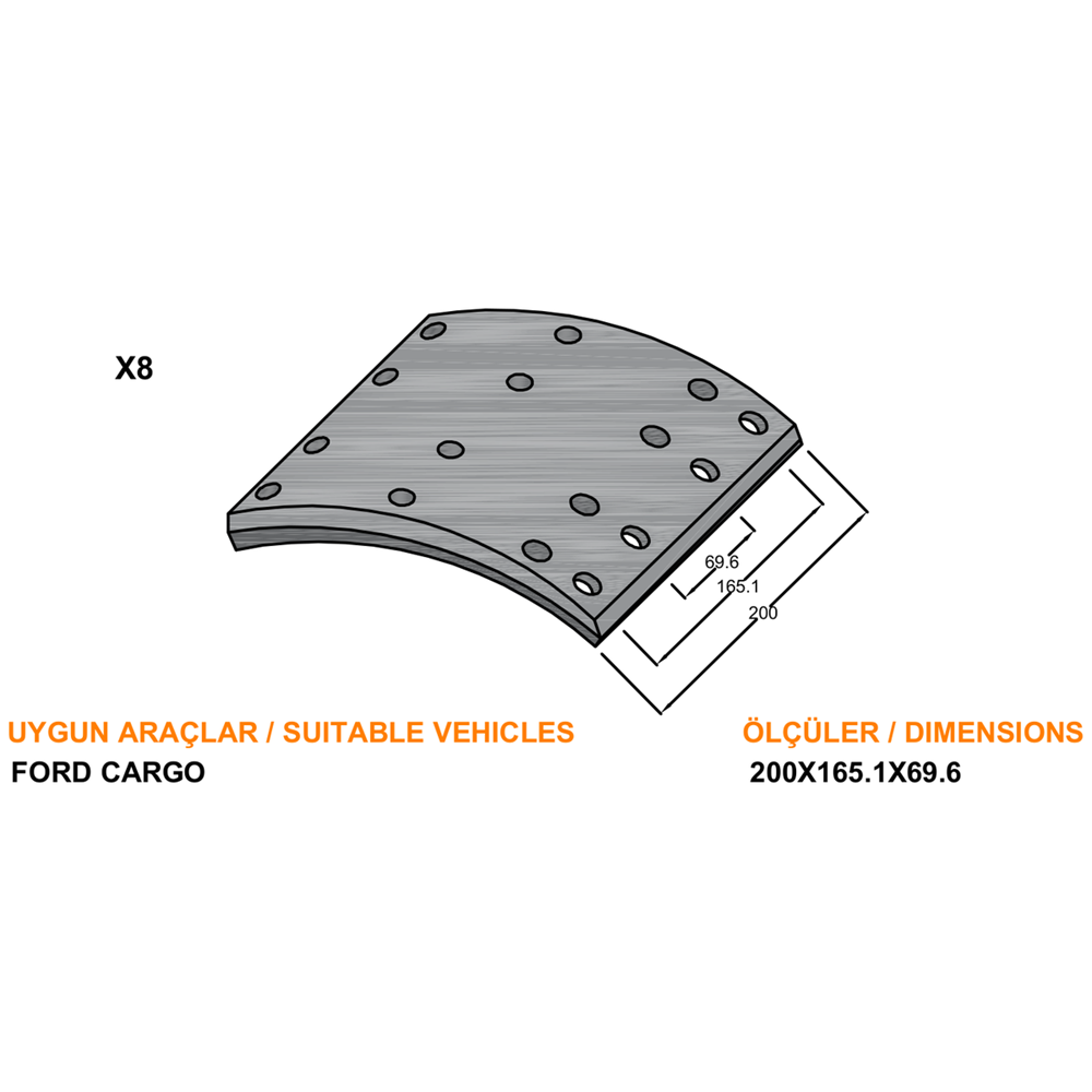 FORD CARGO 200 x 165,1 x 69,6 mm